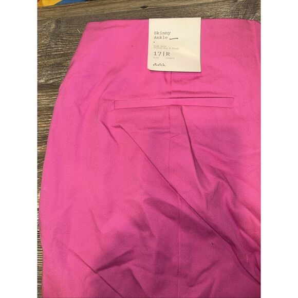 Women's High-Rise Slim Fit Ankle Pants - A New Day Pink Size 17. NWT. U - Picture 6 of 10